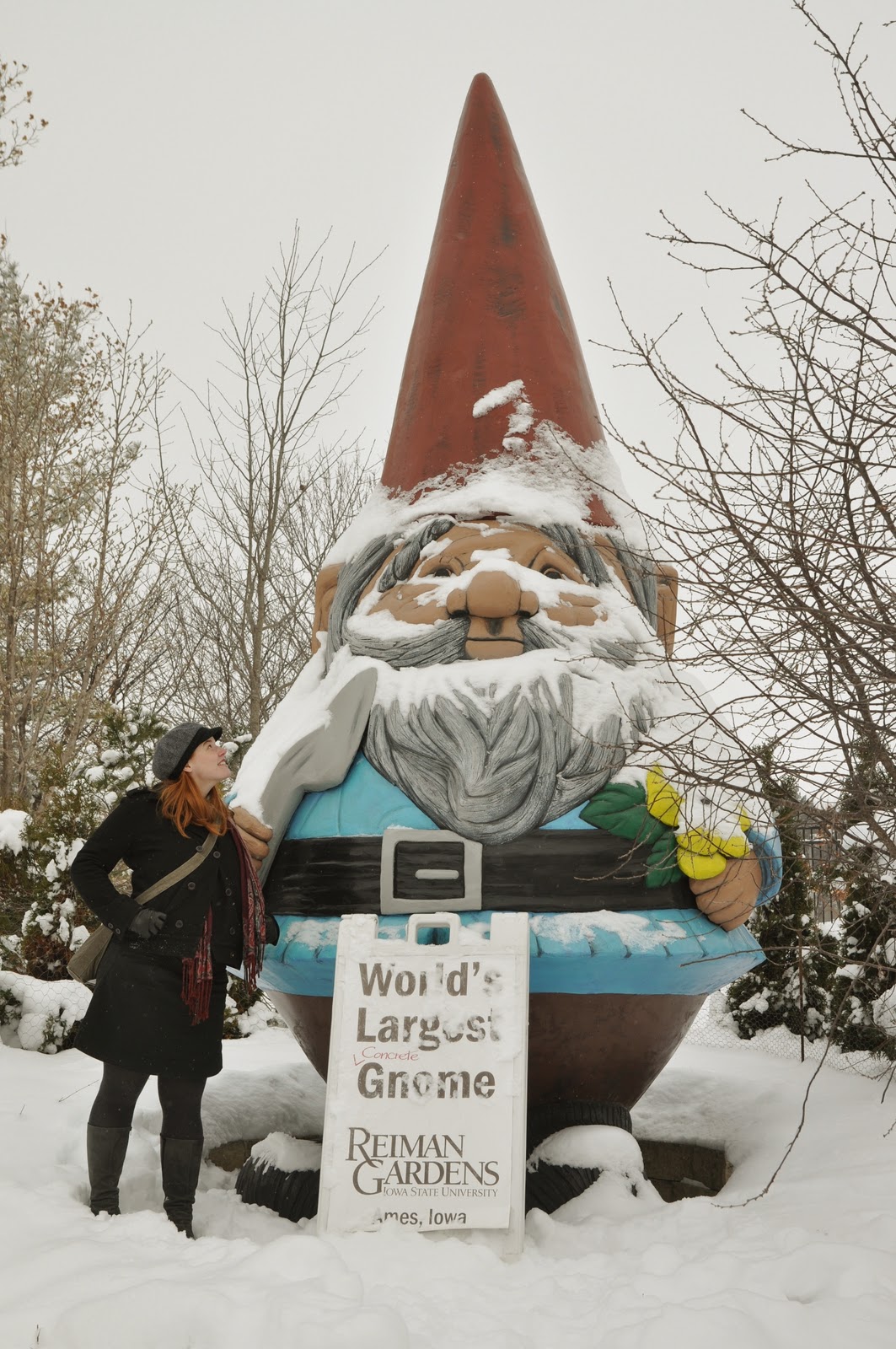Cycling without a helmet World's Largest "Concrete" Gnome! Citizens of