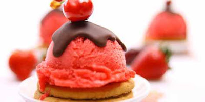 Strawberry Cheesecake Ice Cream Recipe ~ Chocolate Raspberry Cake
