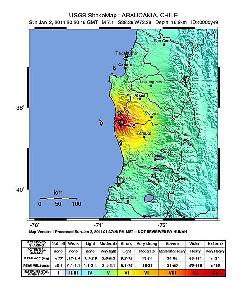 Araucania Chile Earthquake