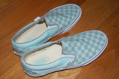 Clear Checkered Vans