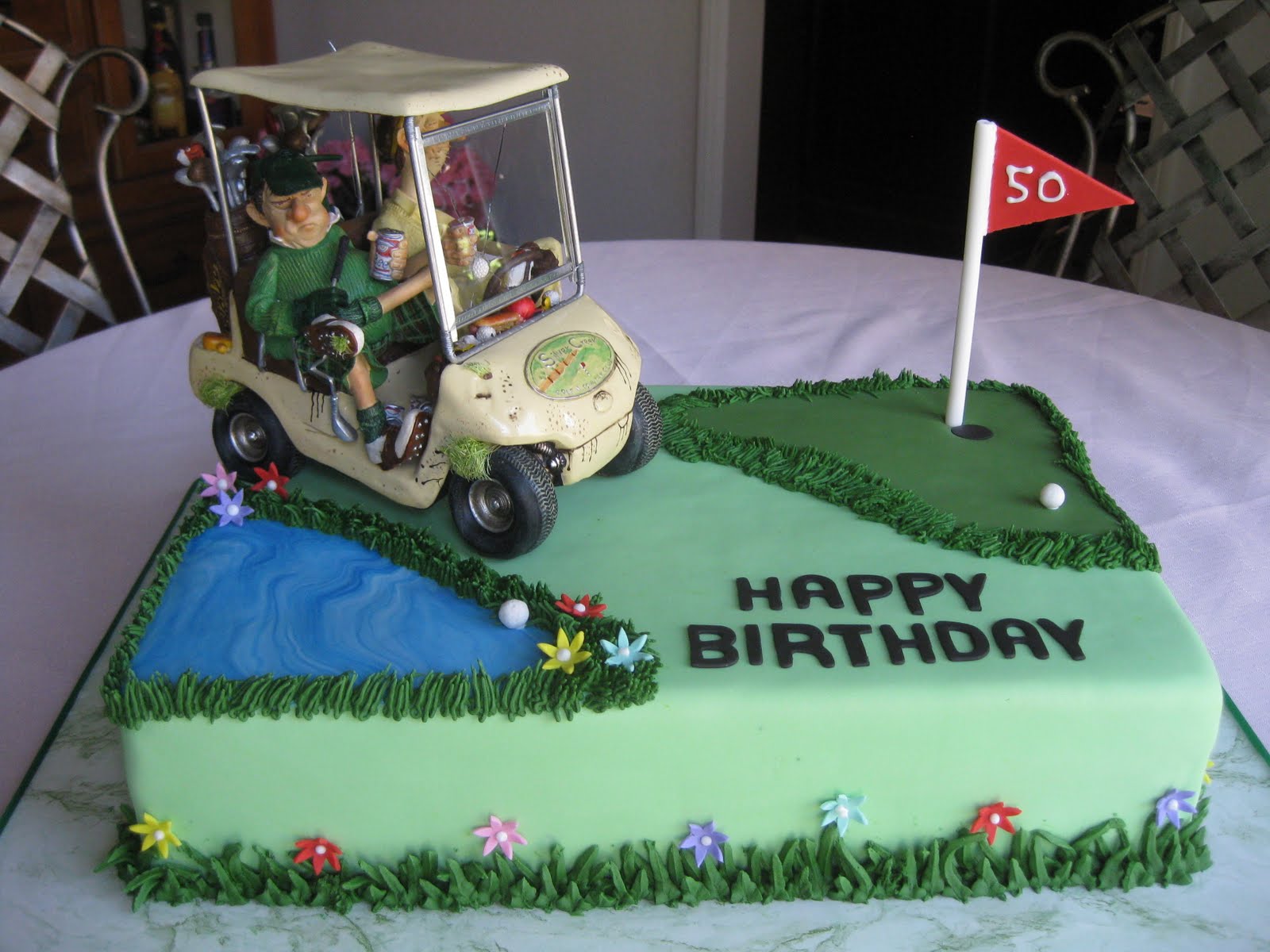 golf buggy cake