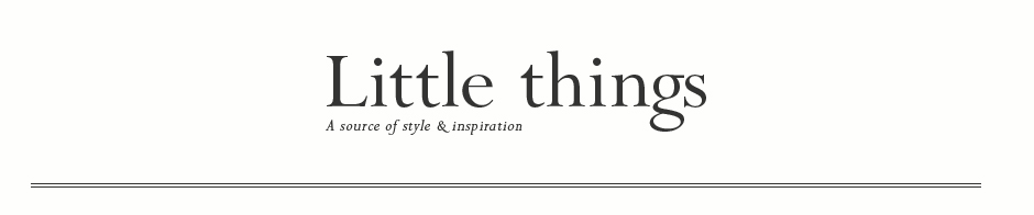 Little things