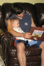 Daddy & Cash reading a story