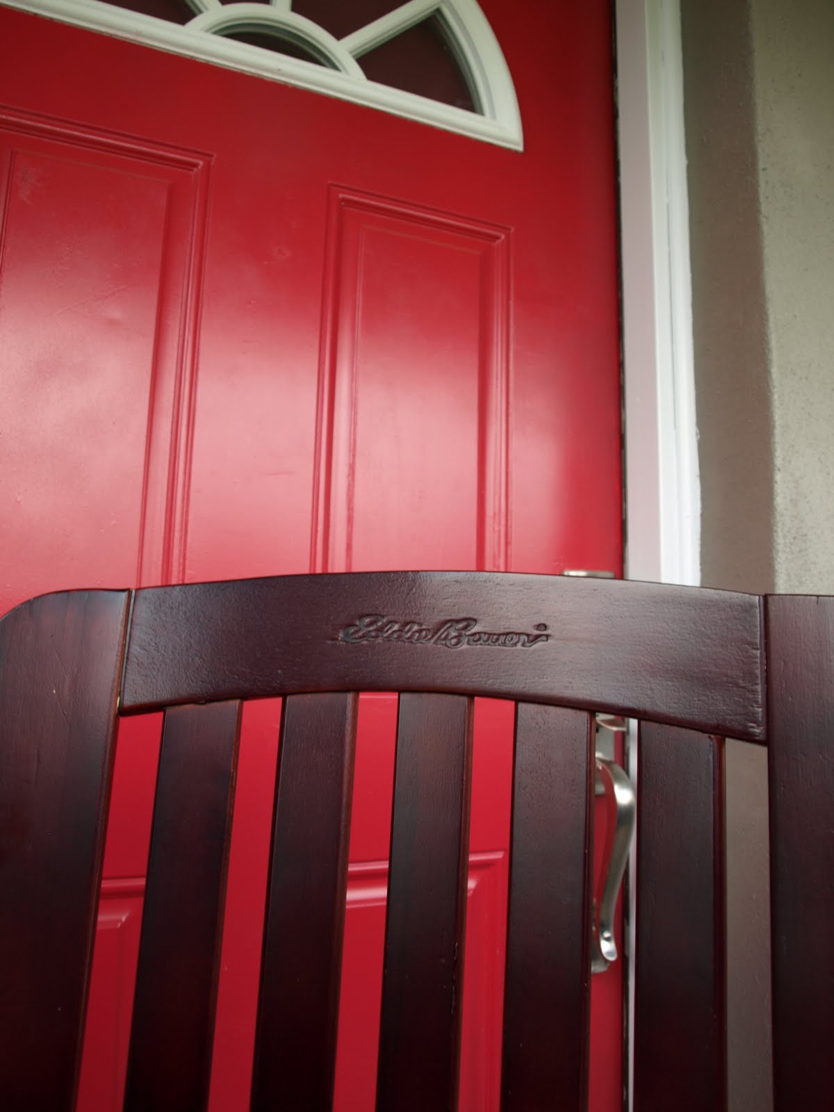 eddie bauer high chair cherry wood