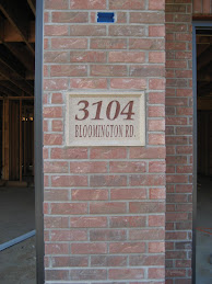 Brick & Address Plaque