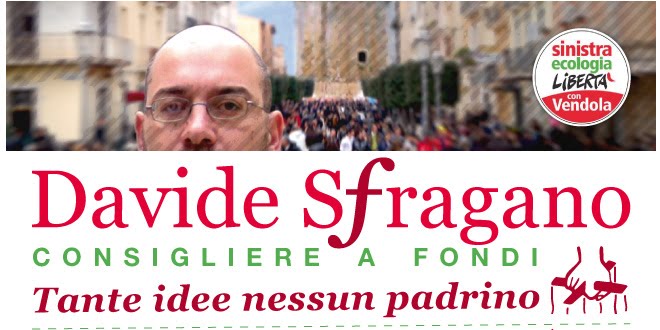 Davide Sfragano Consigliere a Fondi