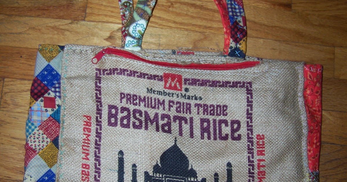 Wendie's Art N Photo Blog Upcycled Rice Bag