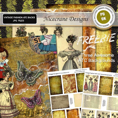 Vintage Fashion Backgrounds on Nicecrane Designs  Fashion And New Collage Sheets Wowwww