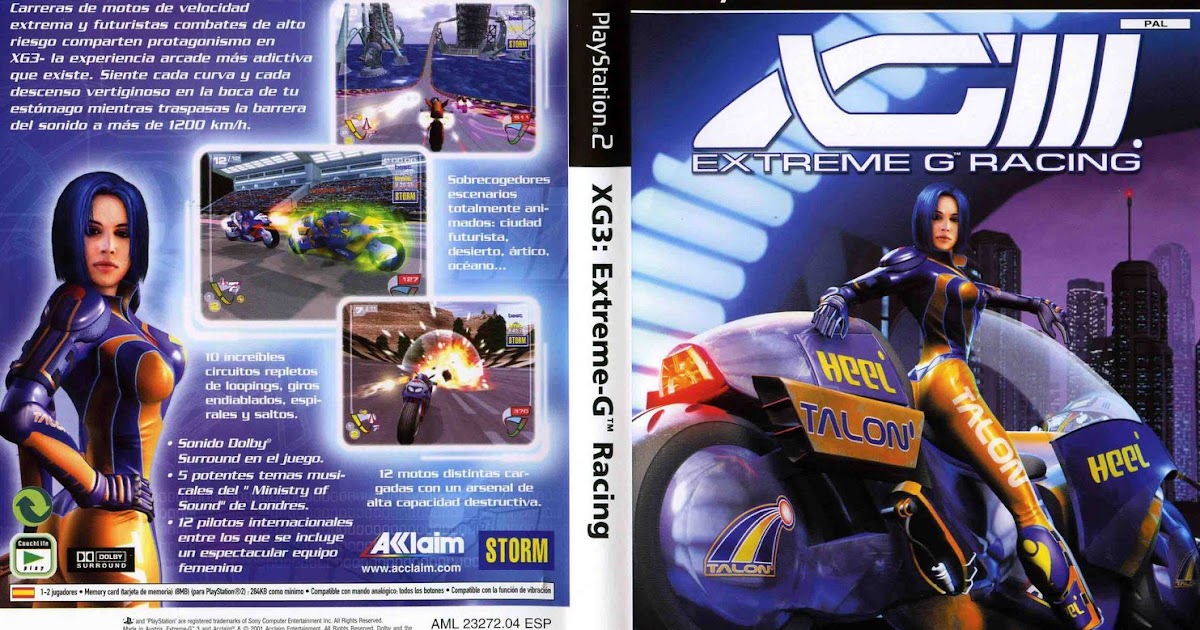 CAPAS PARA PLAYSTATION 2 Xg 3 Extreme G Racing