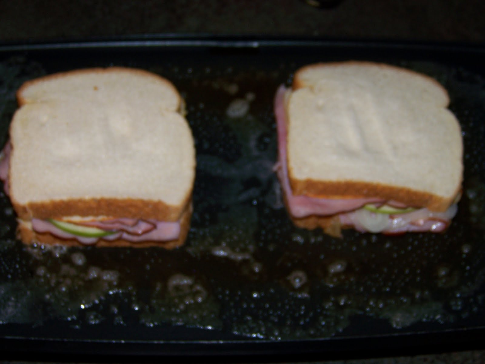 The Peppered Pantry HamMuenster Grilled Cheese