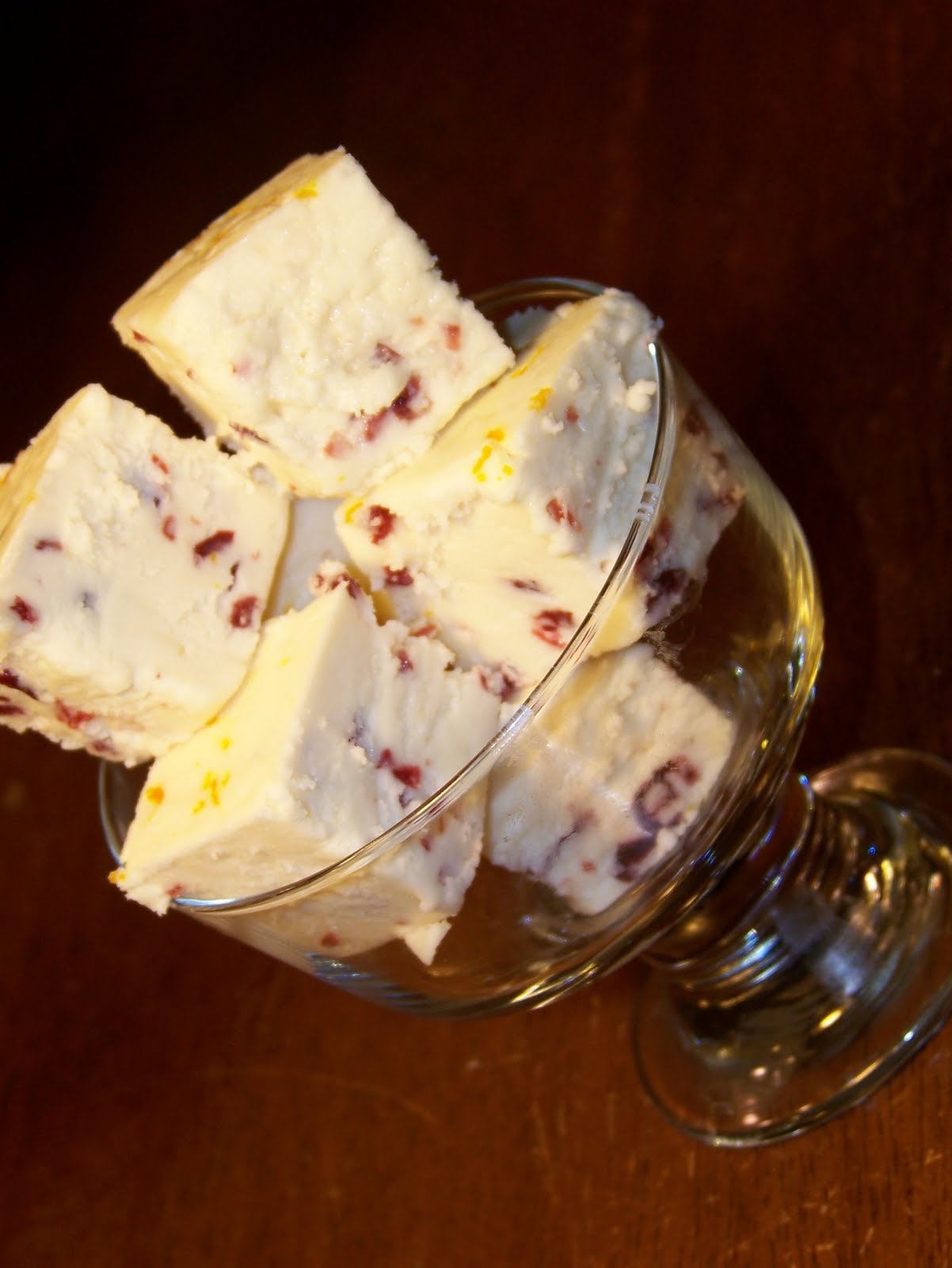The Peppered Pantry White Chocolate CranberryOrange Fudge