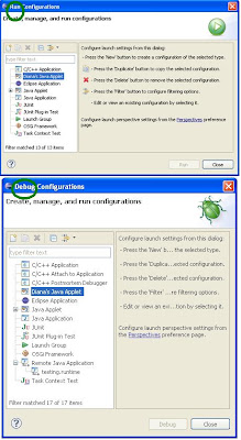 My learning in Eclipse: Customizing Eclipse Launch Configurations