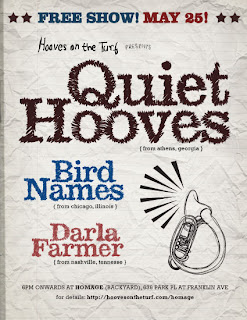 Quiet Hooves, Bird Names and Darla Farmer Play Free Memorial Day Show in Crown Heights