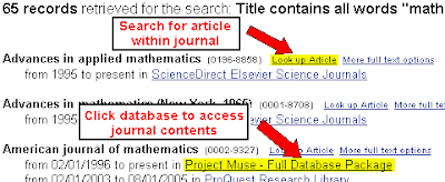 FReD results page