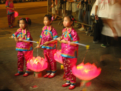 A dragon lantern festival