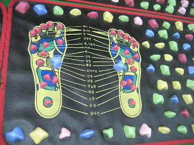Relax your feet on this massage strip