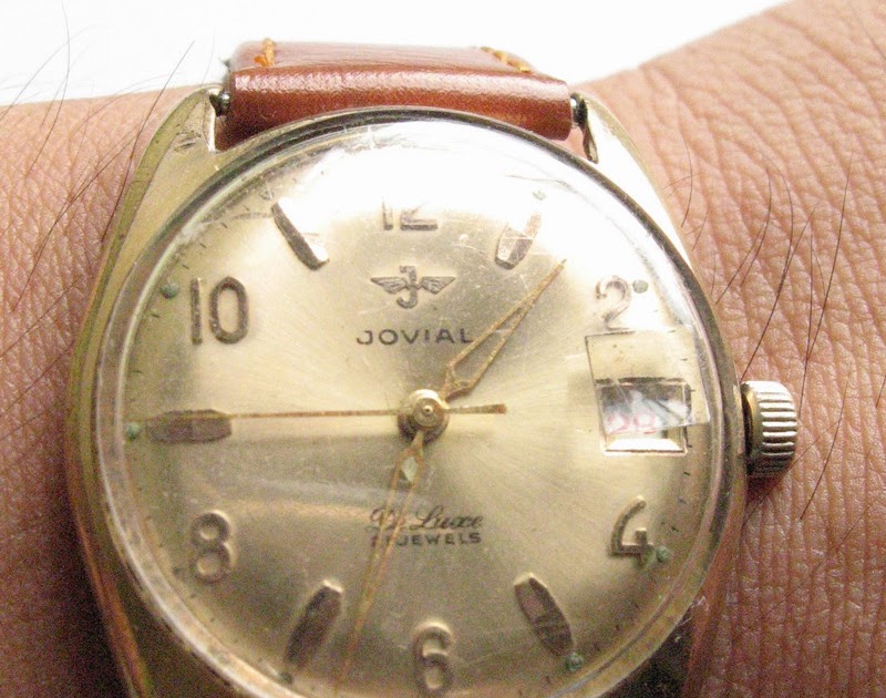 vintage: JOVIAL CLASSIC 1950th 21 JEWELS DE LUXE WRISTWATCH SWISS HAND
