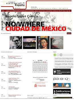 Portada de la web del Centro Cultural de España del 21 de octubre, en que se destaca el RCA 2010