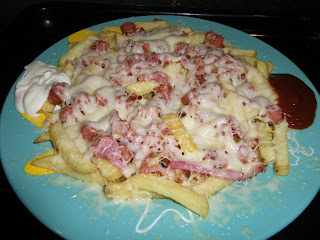 Bacon, Sausages & Cheese Fries.