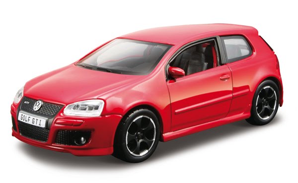 Colour Red License Plate GOLF GTI Manufacturer Bburago