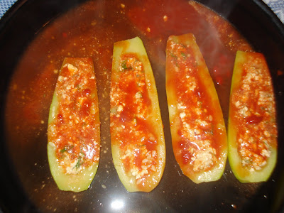 Cheese Stuffed Zucchini