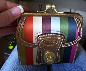 coach legacy stripe purse