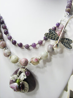 bridal jewelry lilac stone wedding set at laurastaley.etsy.com custom orders welcome