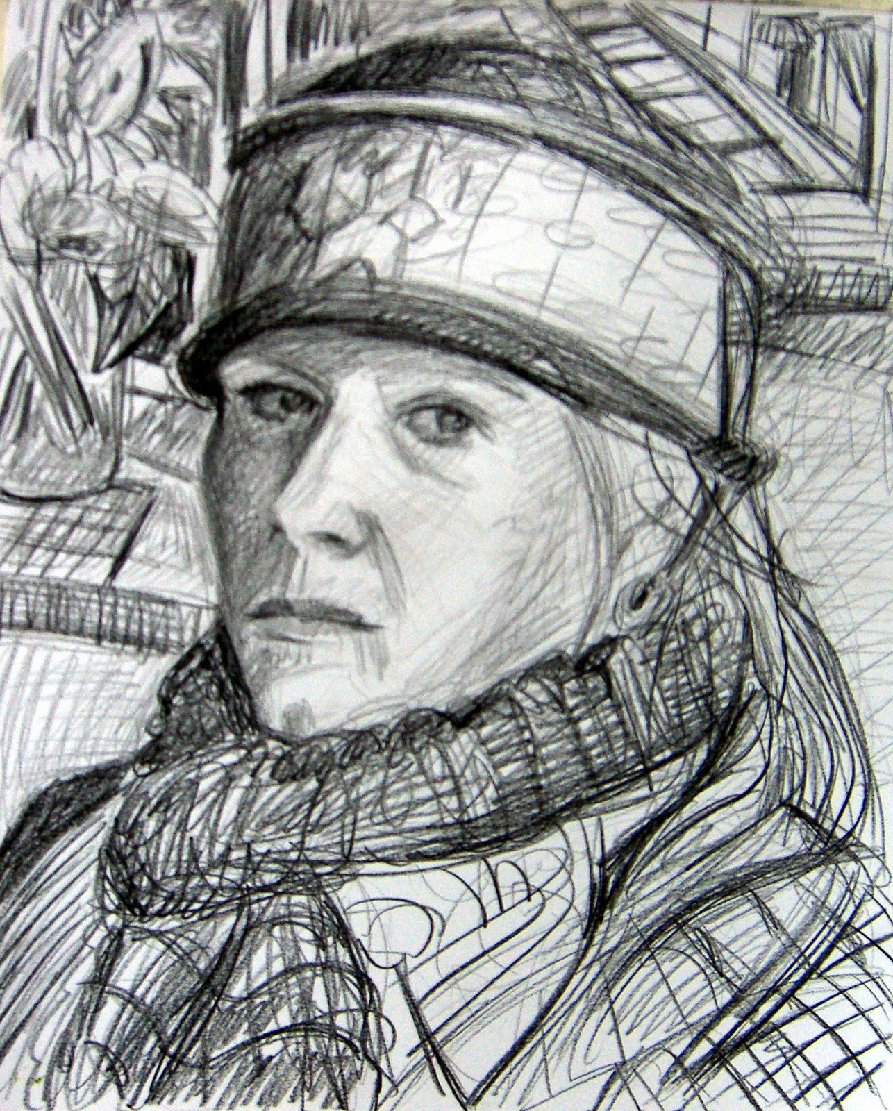 Kate Knapp Artist Blog: Self Portrait Drawing