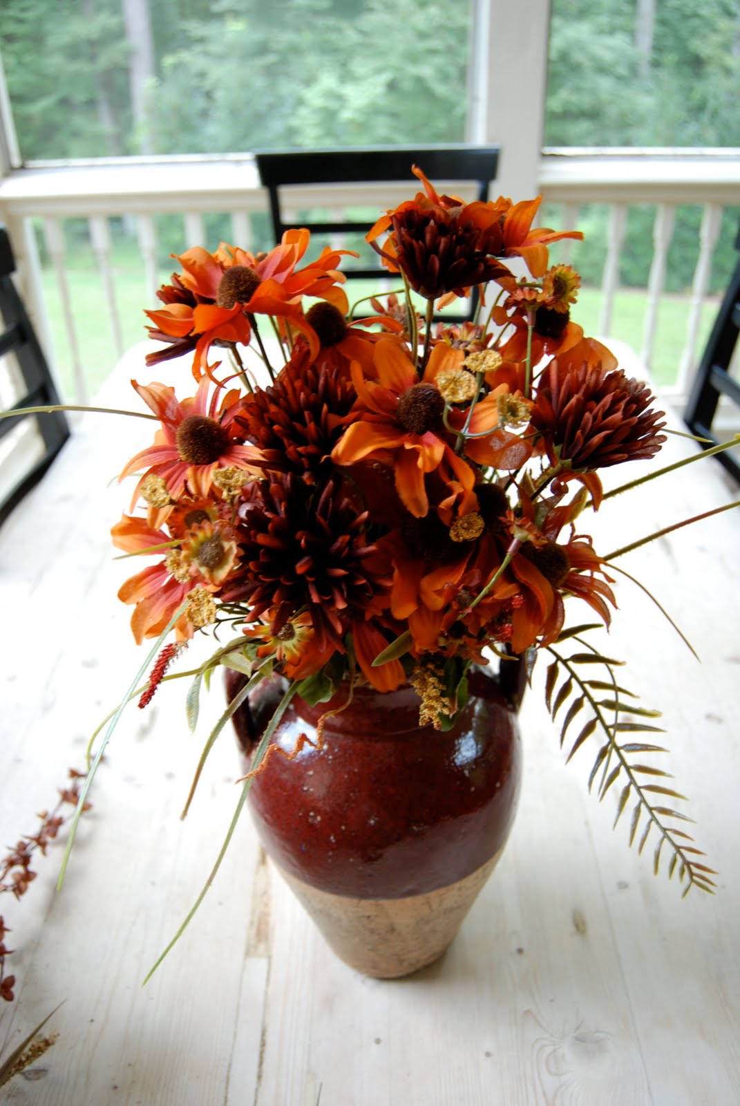 Imparting Grace Arranging silk flowers