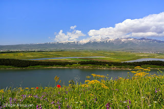 Landscapes from Aparan Reservoir, Aratags