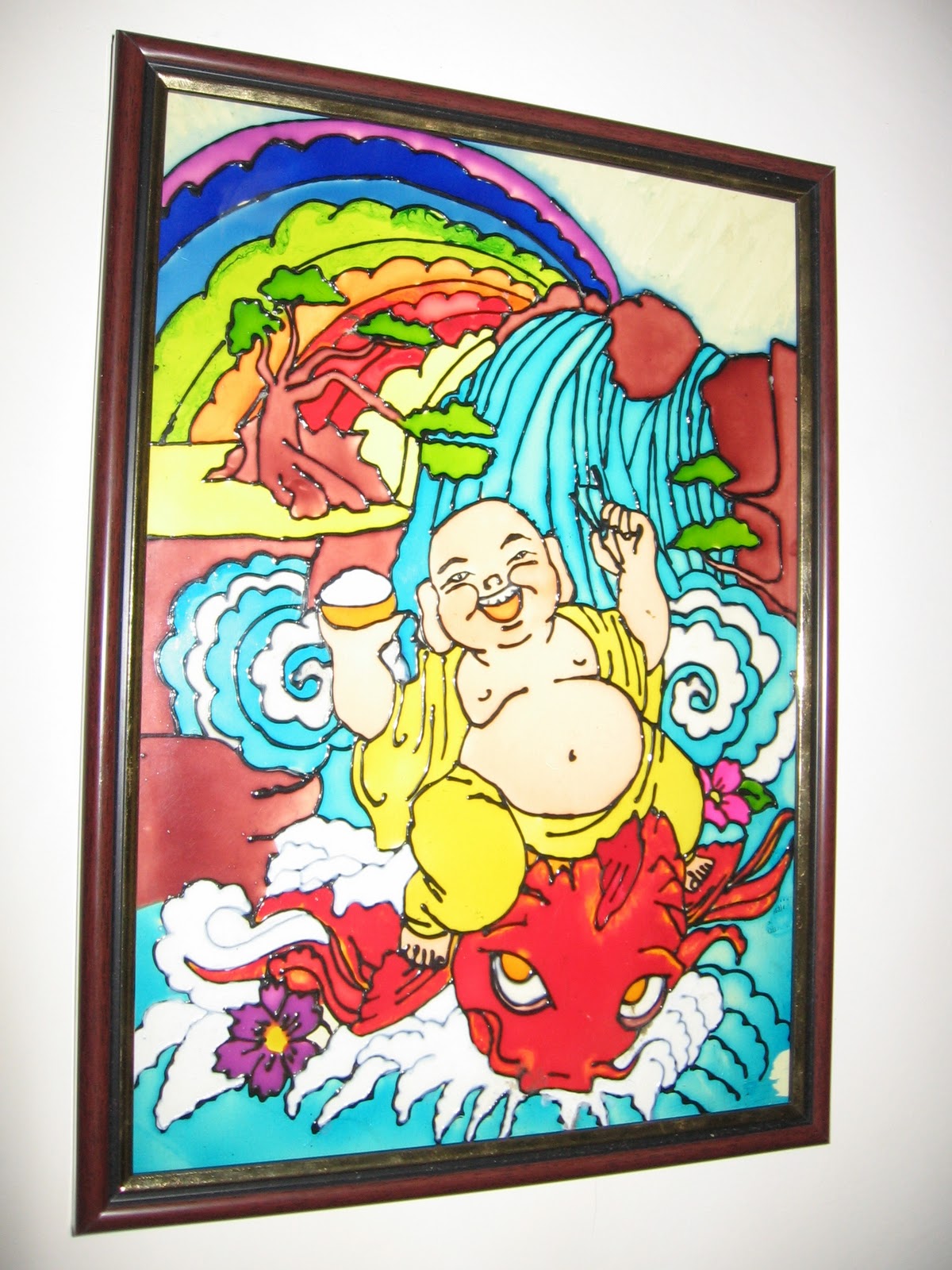 Buddha Glass Painting