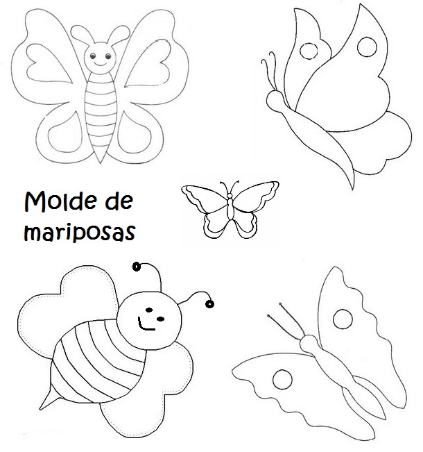 Featured image of post Moldes Dibujos De Mariposas Mariposa con estampado de puzzle