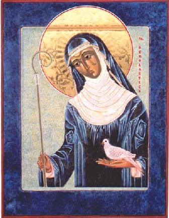 St. Scholastica Framed - Portraits of Saints