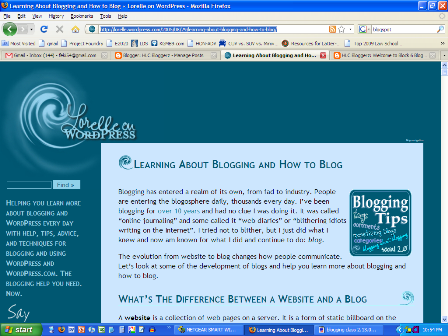 A Blog? Blogging??? What is that?
