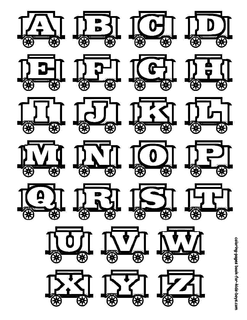 Alphabet Coloring Pages Part 1