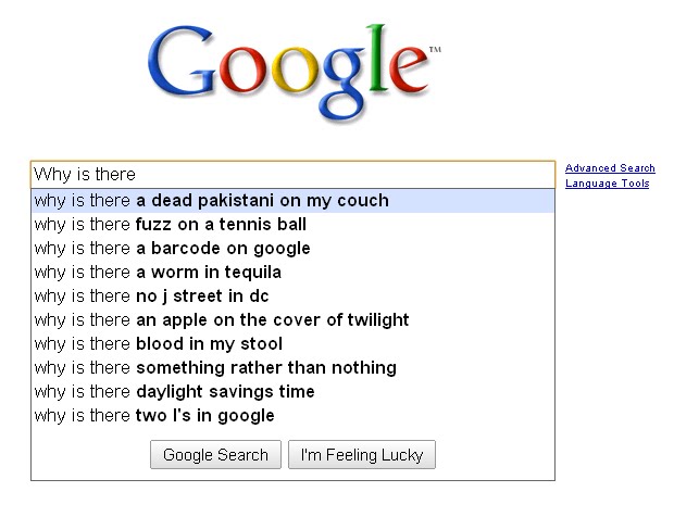 Funny And Weird Google Suggestions Why Is There A Dead Pakistani