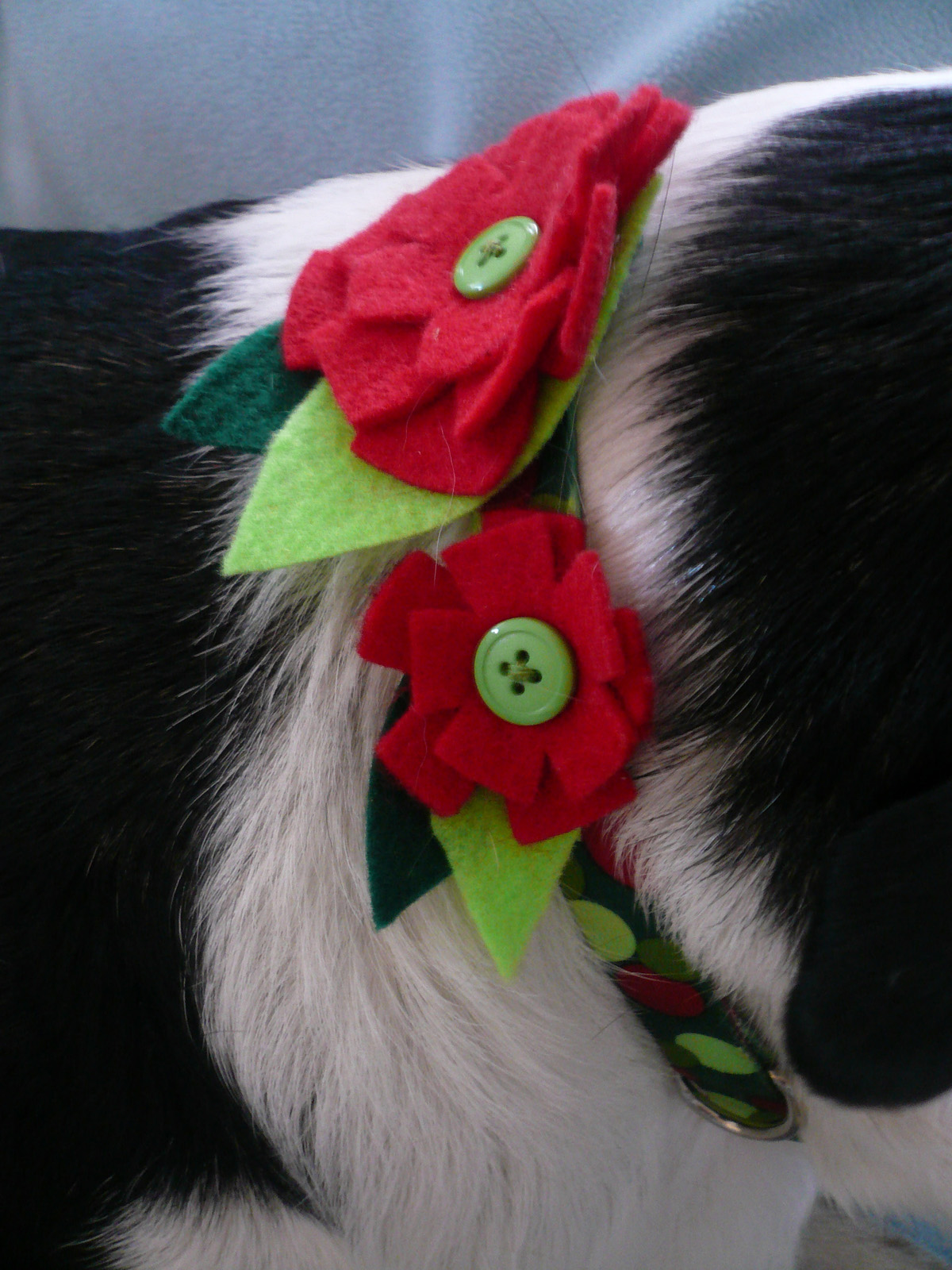 kcreates DIY No. 01 Christmas Dog Collars