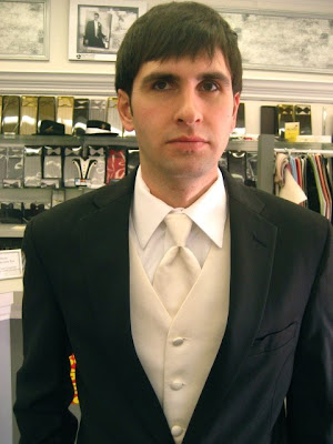 Ivory Tuxedo Vest