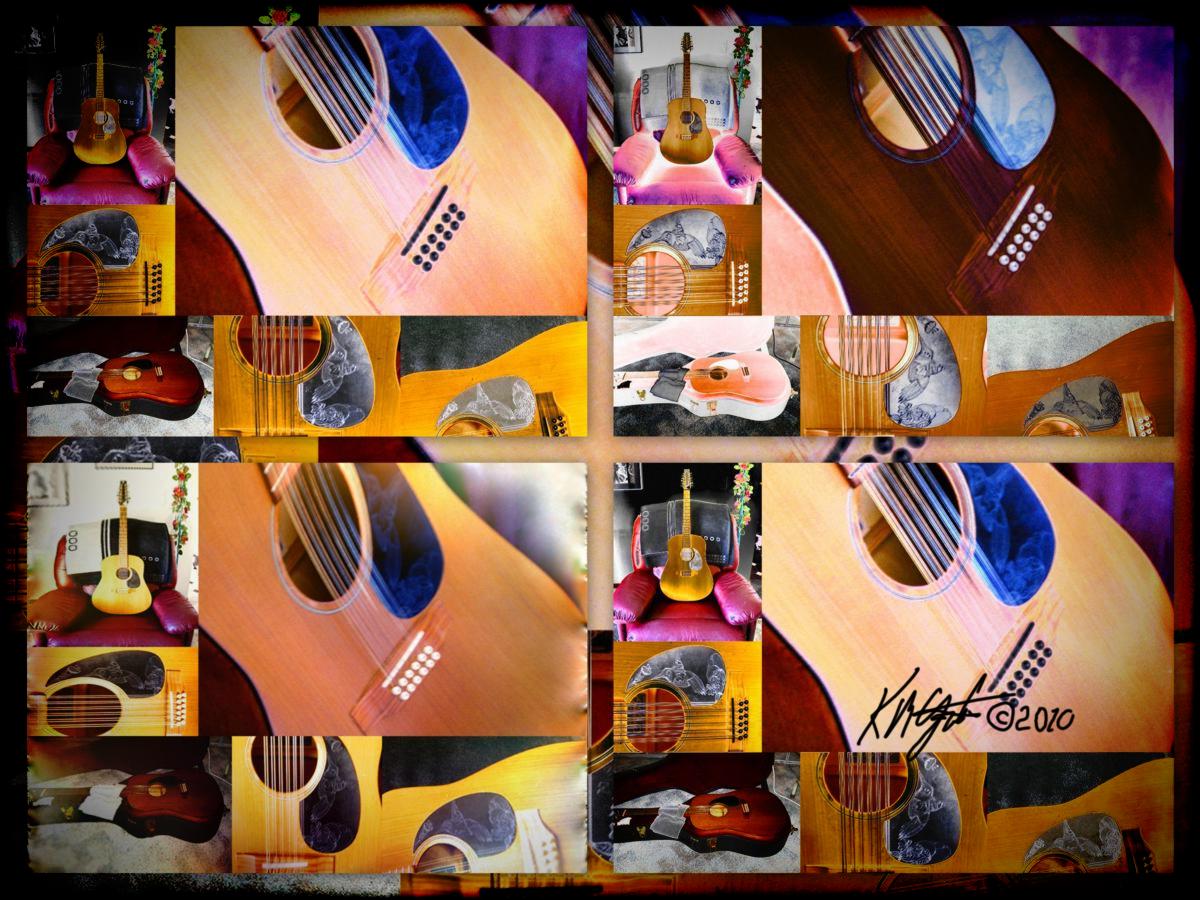 Collage Of Guitars