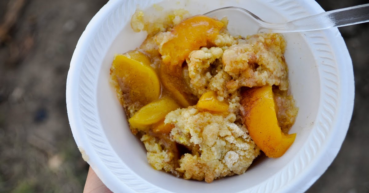 bake! Dutch Oven Peach Cobbler