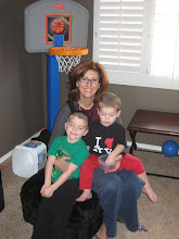 Aunt Becky with my cute nephews!