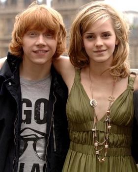 Rupert Grint and Emma Watson