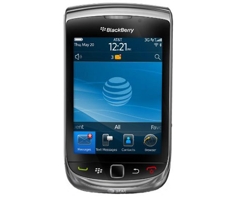 This BlackBerry Torch 9800 is