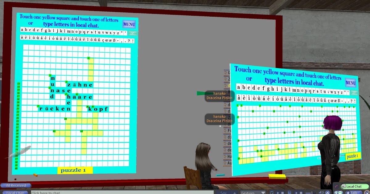 Fromcommunication Improving Two Elements Involved In The Learning Process Of A Language By Using Tools Designed By Draceina Pinion For Being Used In Second Life