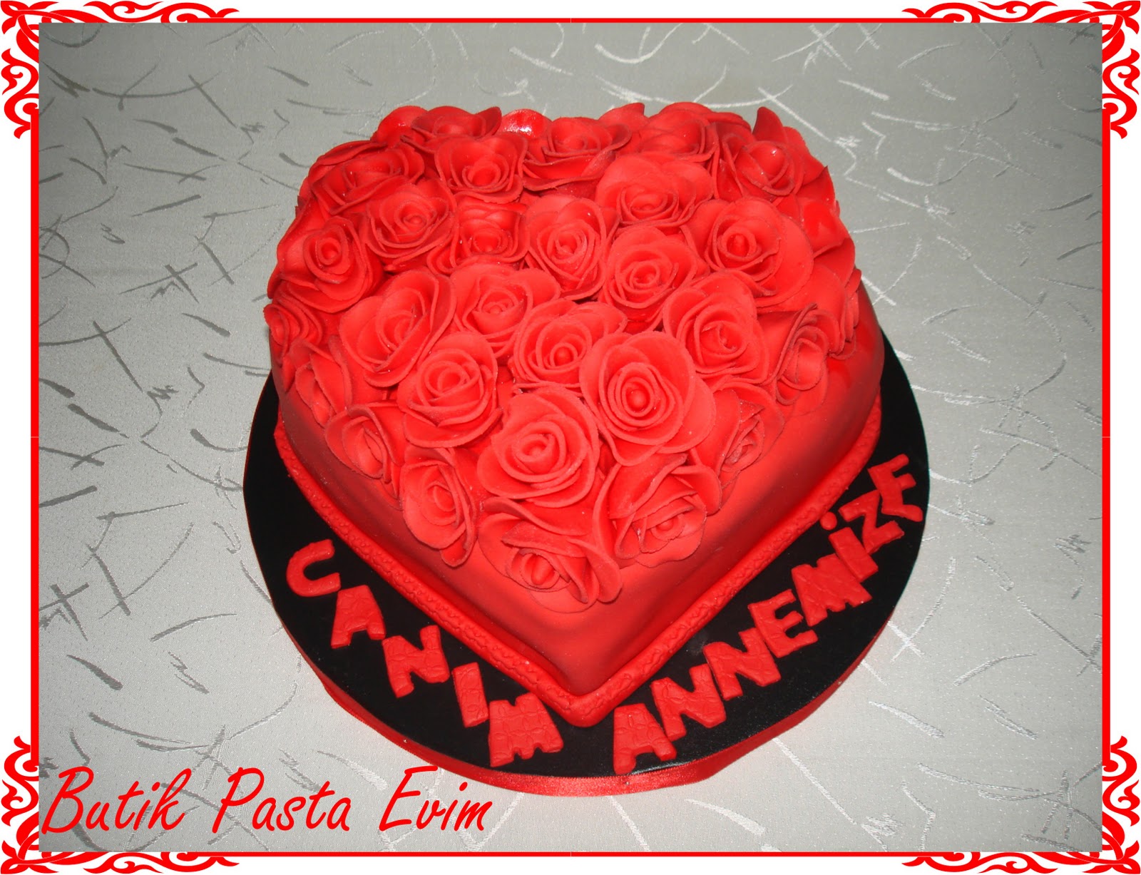 BUTİK PASTA EVİMDENİZLİ KalpliGüllü Pasta…