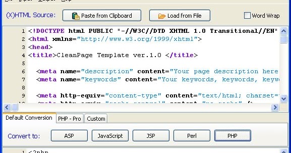 Free HTML To PHP Converter