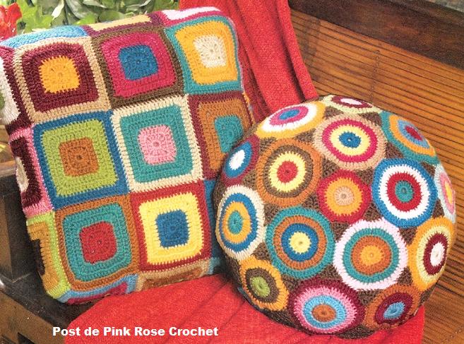 [Almofadas+Squares+de+Croche+-+Pink+Rose.JPG]