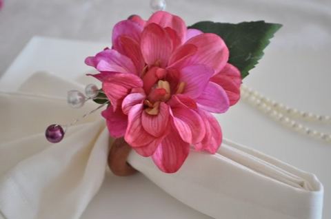 It 39s made of silk flower on wooden ring and I added some pearl beads on 