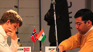 Echecs en Norvège : Carlsen et Anand - photo Roar Halten/NRK Echecs en Norvège : Carlsen et Anand - photo Roar Halten/NRK