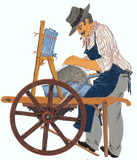 Rémouleur: métier d'autrefois
